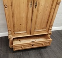 lovely antique old pine wardrobe