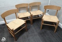 set of four lovely modern dining chairs