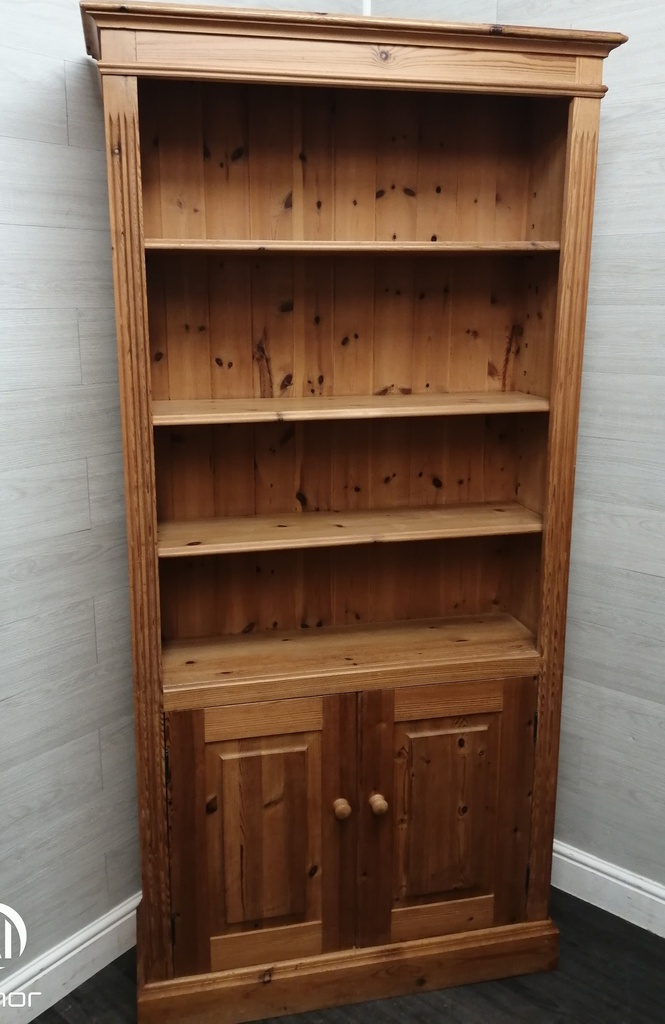 solid pine CUPBOARD BASE BOOKCASE