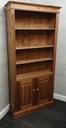 solid pine CUPBOARD BASE BOOKCASE