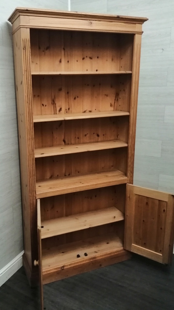 solid pine CUPBOARD BASE BOOKCASE