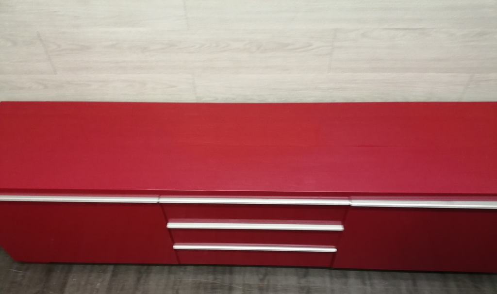 IKEA ‘BESTÅ BURS’ RED TV Bench AND WALL UNIT