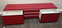 IKEA ‘BESTÅ BURS’ RED TV Bench AND WALL UNIT