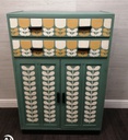 lovely painted retro TALLBOY LINEN CUPBOARD