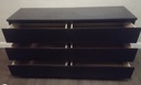 IKEA ‘MALM’ black SIX DRAWER CHEST