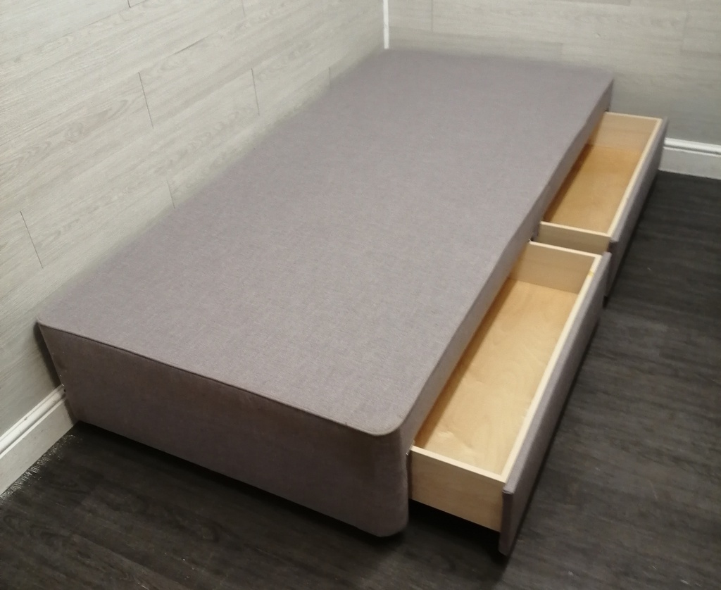 3ft divan base with two drawers