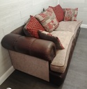 large Four Seater Pillow Back Sofa