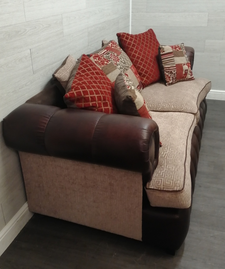 three Seater Pillow Back Sofa