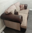 large two seater formal back two seater sofa