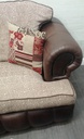 large two seater formal back two seater sofa