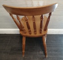 set of four spindle back dining chairs