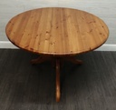 3FT 8&quot; ROUND solid PINE TABLE