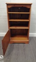 pine media shelf unit