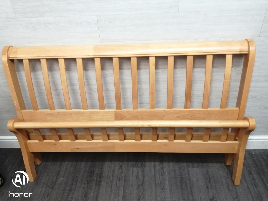 hard wood 4ft 6&quot; bed frame