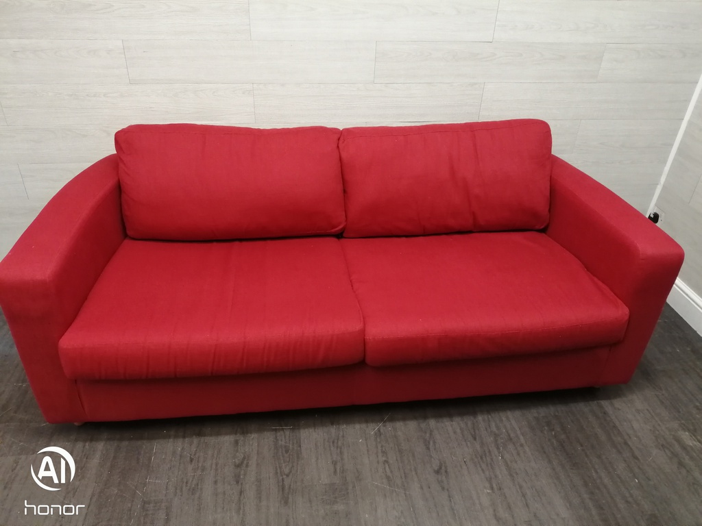 quality red sofa bed from habitat