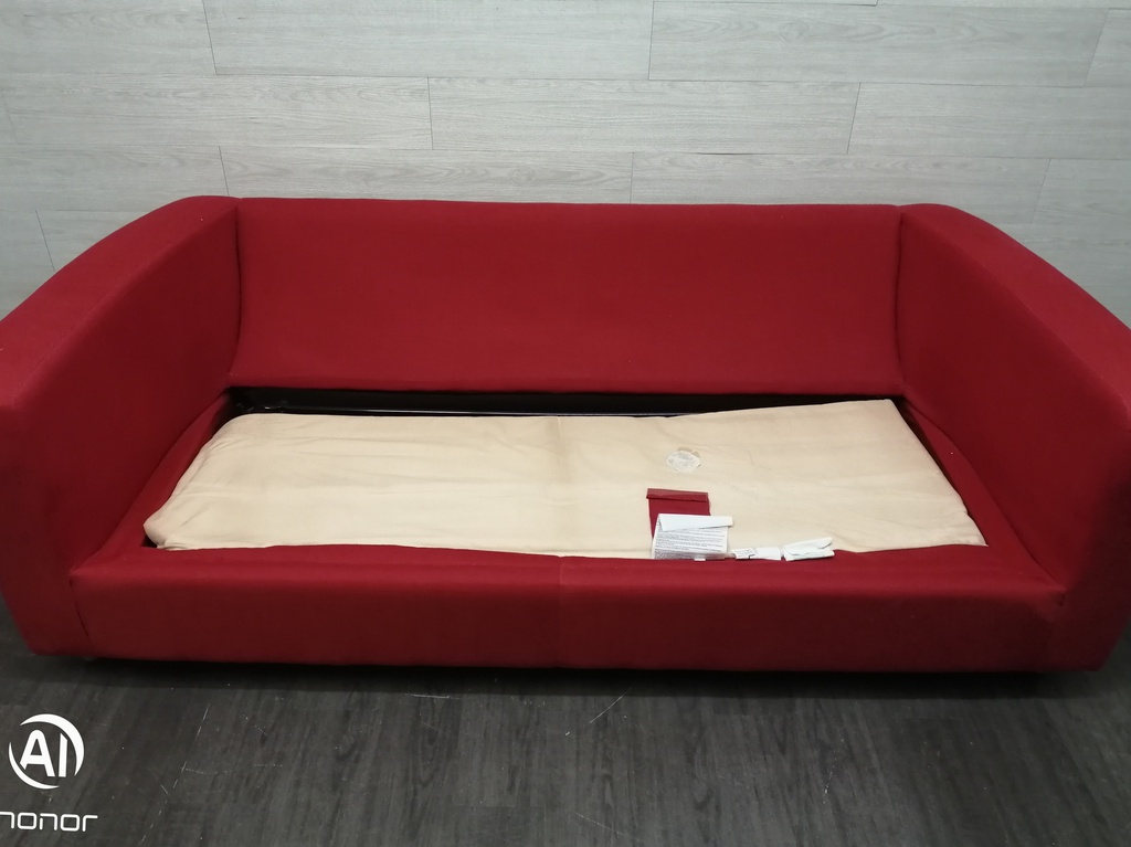 quality red sofa bed from habitat