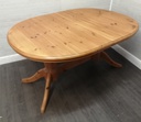 Oval Pine Extending Dining Table