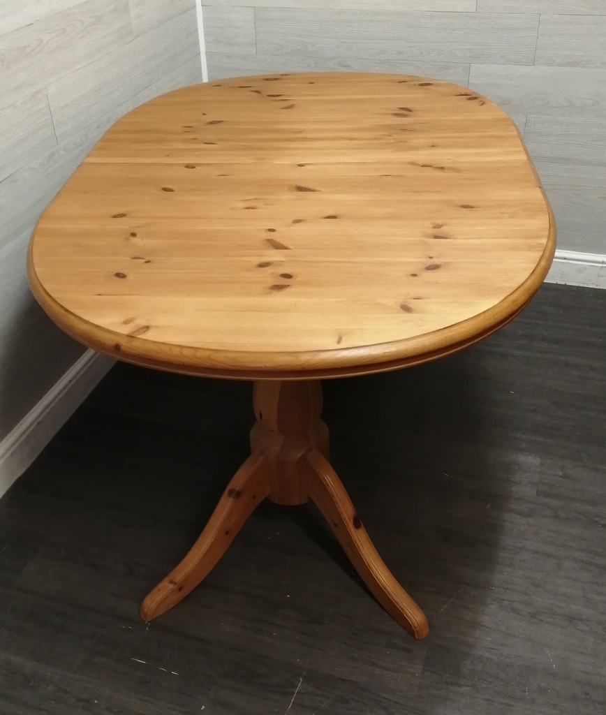 Oval Pine Extending Dining Table