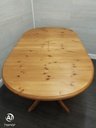 Oval Pine Extending Dining Table