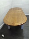 lovely oak extending dining table