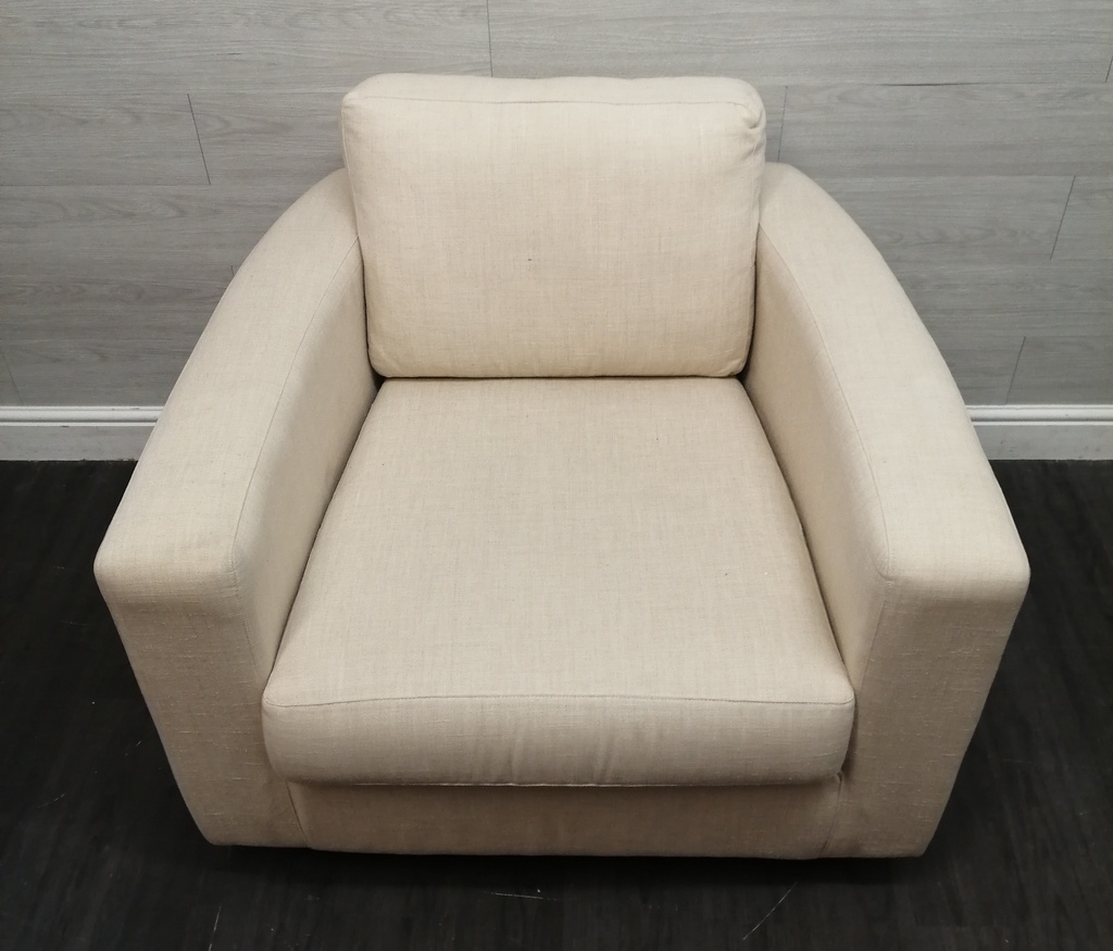 lovely modern habitat cream armchair