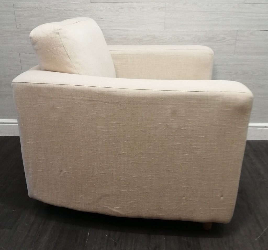 lovely modern habitat cream armchair