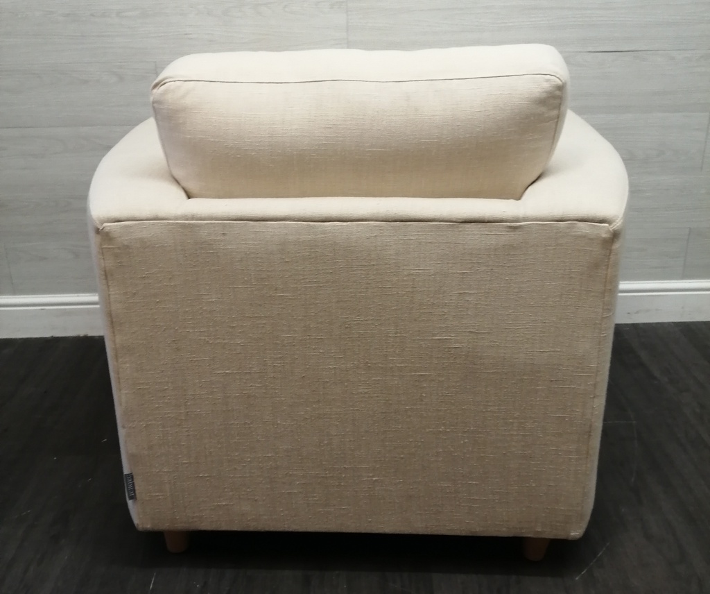 lovely modern habitat cream armchair