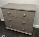 lovely old Pine ‘ Grey’ painted  four Drawer Chest