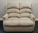 HIGH BACK TWO SEATER BEIGE TONED  SOFA