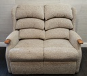 HIGH BACK TWO SEATER BEIGE TONED  SOFA