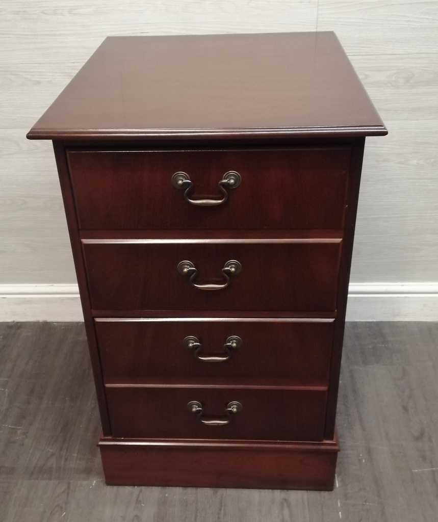 Repro mahogany Two Drawer Filing Cabinet