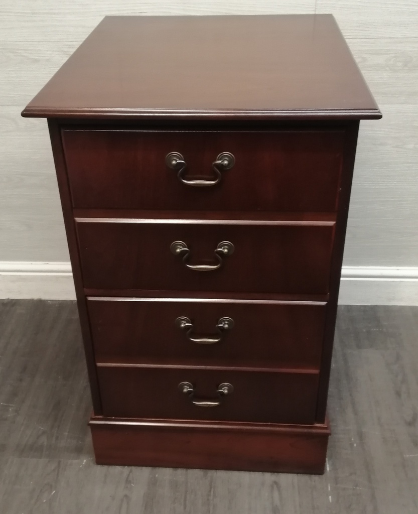 Repro mahogany Two Drawer Filing Cabinet