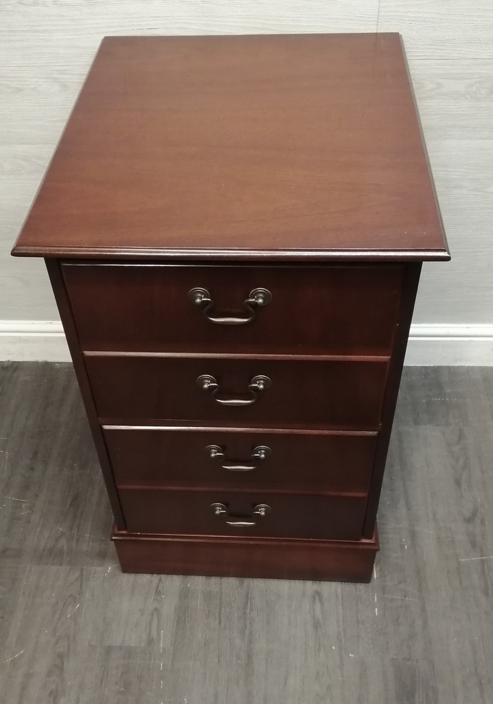 Repro mahogany Two Drawer Filing Cabinet