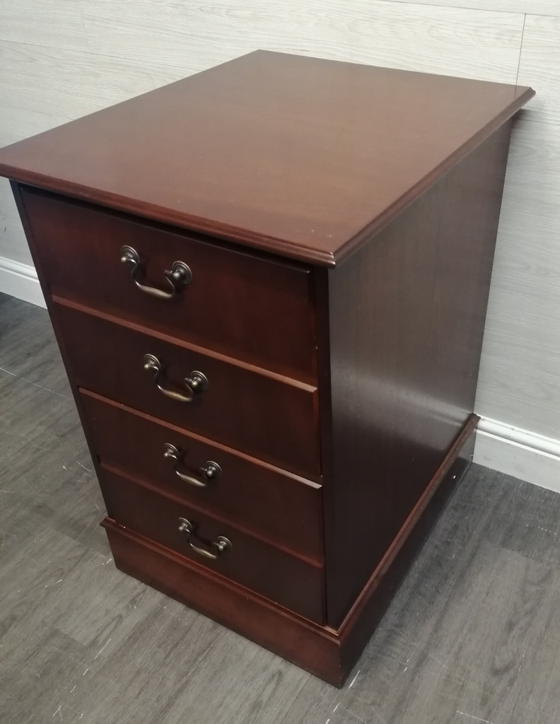 Repro mahogany Two Drawer Filing Cabinet