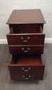 Repro mahogany Two Drawer Filing Cabinet