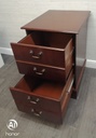 Repro mahogany Two Drawer Filing Cabinet