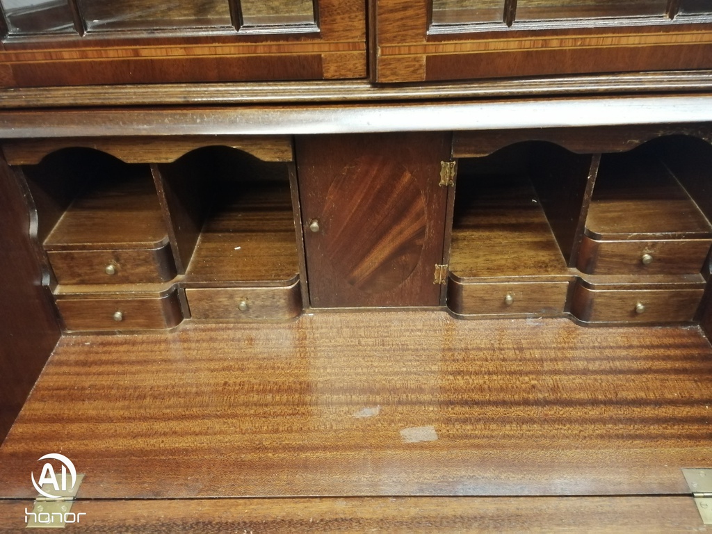 mahogany Repro Bookcase - Bureau