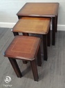 Nest of Three repro mahogany  Tables