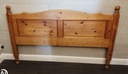 quality solid pine 5ft headboard