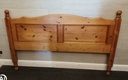 quality solid pine 5ft headboard