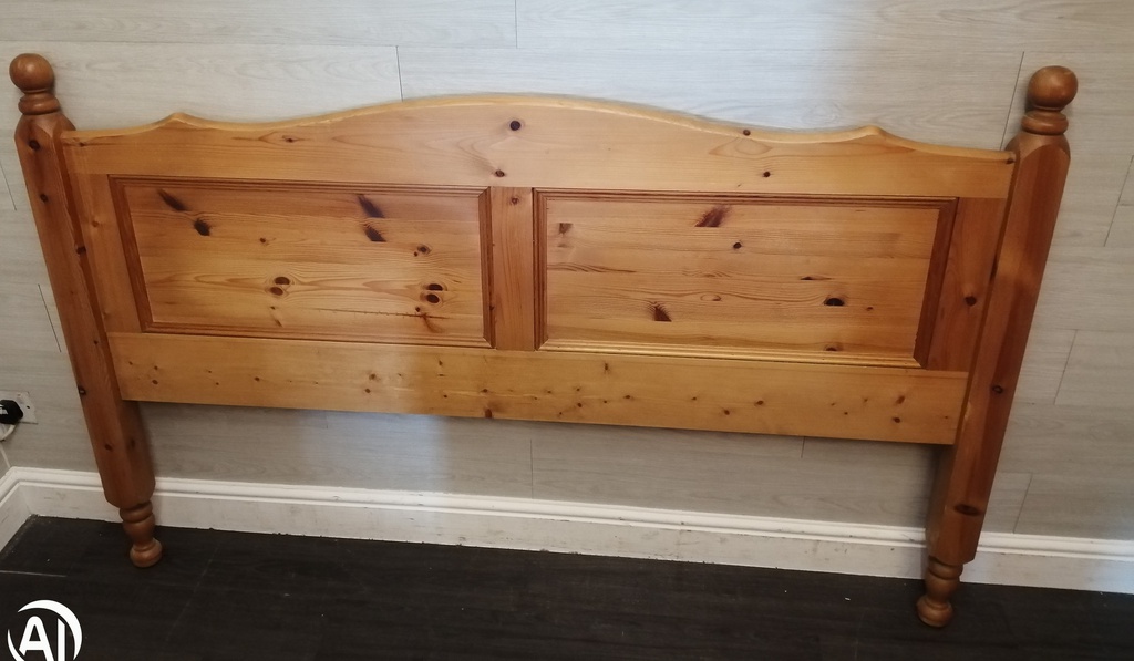 quality solid pine 5ft headboard