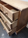 solid pine chest of four drawers