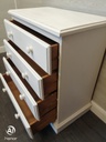 Pine chalk white four Drawer Chest