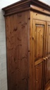 Quality solid pine double wardrobe with drawer