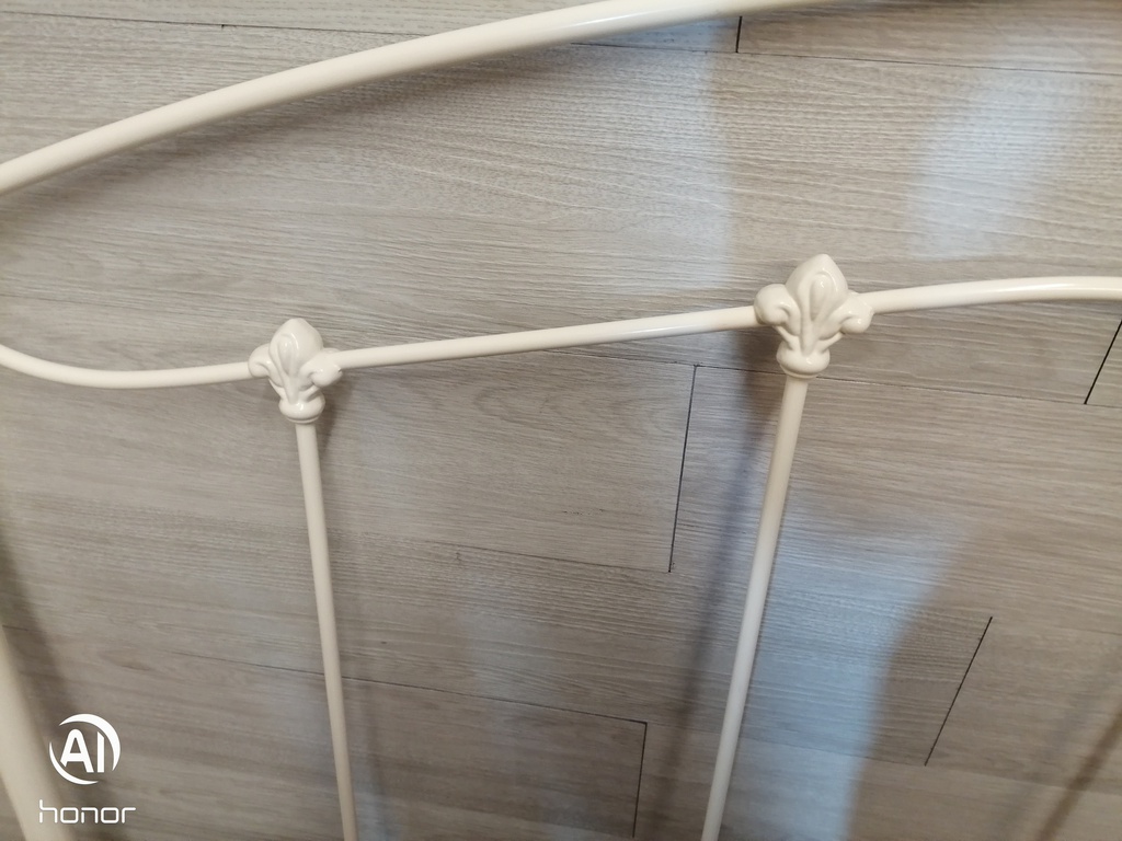 lovely 5ft cream metal headboard