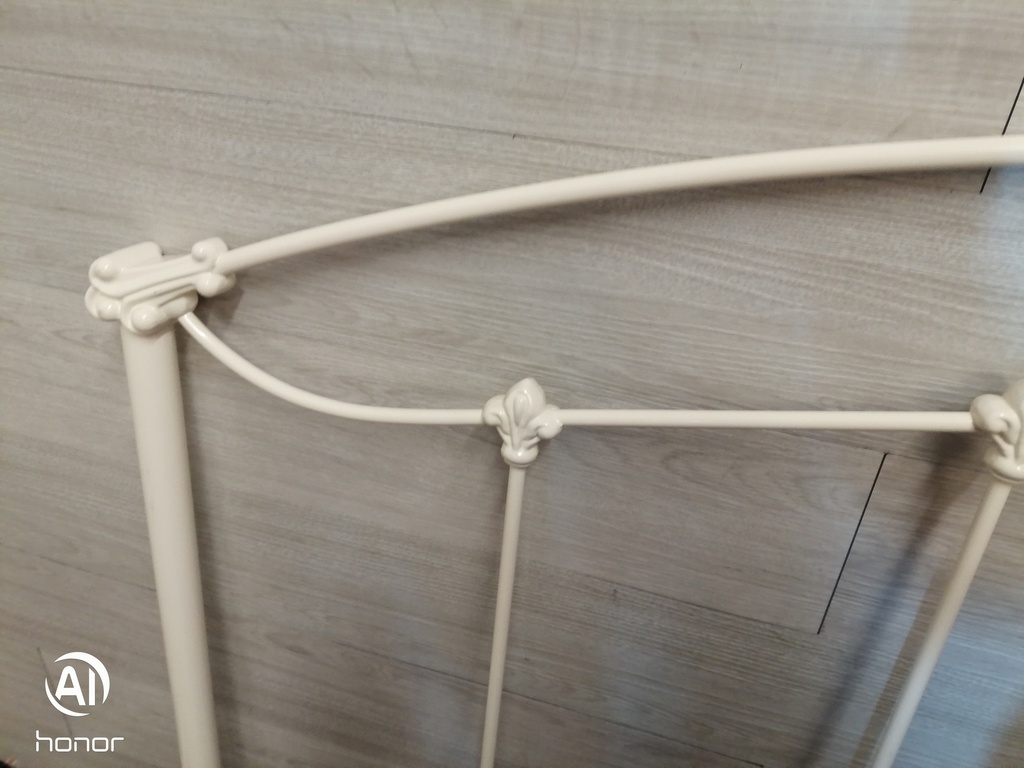 lovely 5ft cream metal headboard