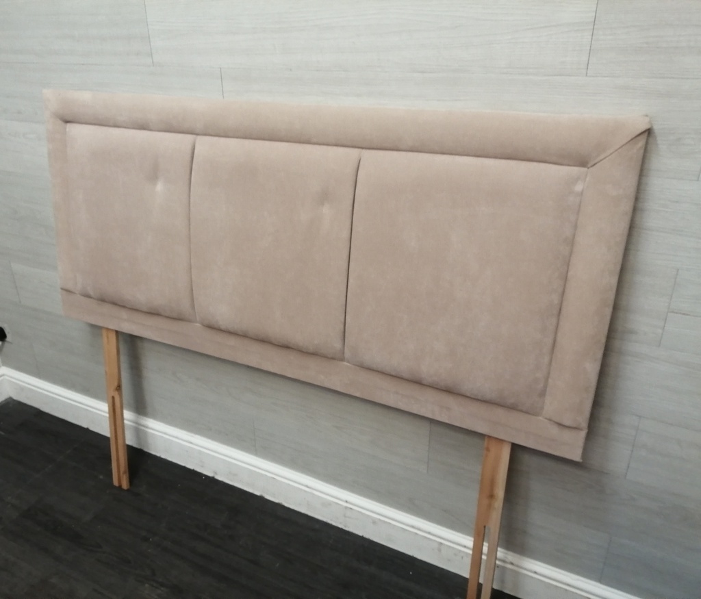 4FT6&quot; cream FABRIC HEADBOARD