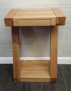 lovely tall oak side table