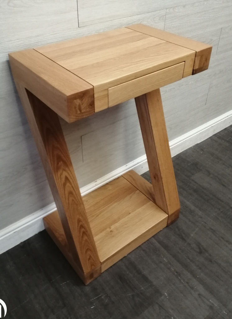 lovely tall oak side table