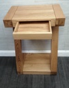 lovely tall oak side table